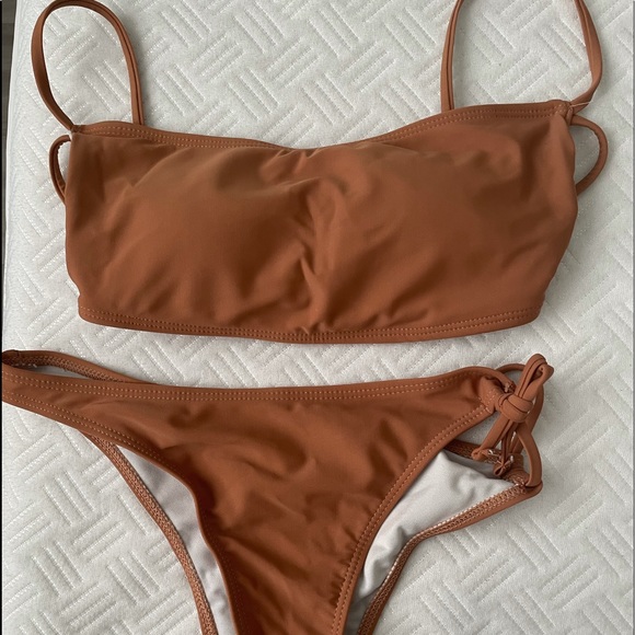 brown shein bikini NWT